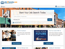 Tablet Screenshot of jobsinkenosha.com